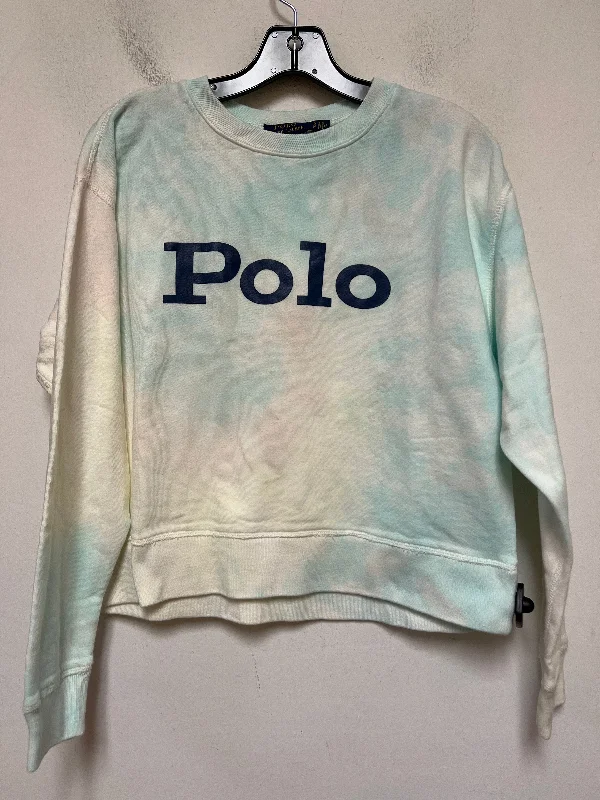 Glitter Sweatshirt -Sweatshirt Crewneck By Polo Ralph Lauren In Tie Dye Print, Size: S