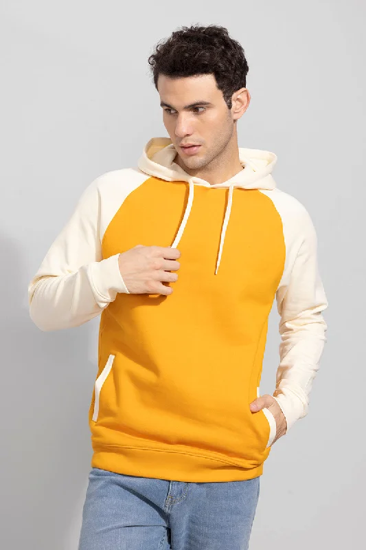 City Hoodie -Calido Mustard Fleeced Hoodie