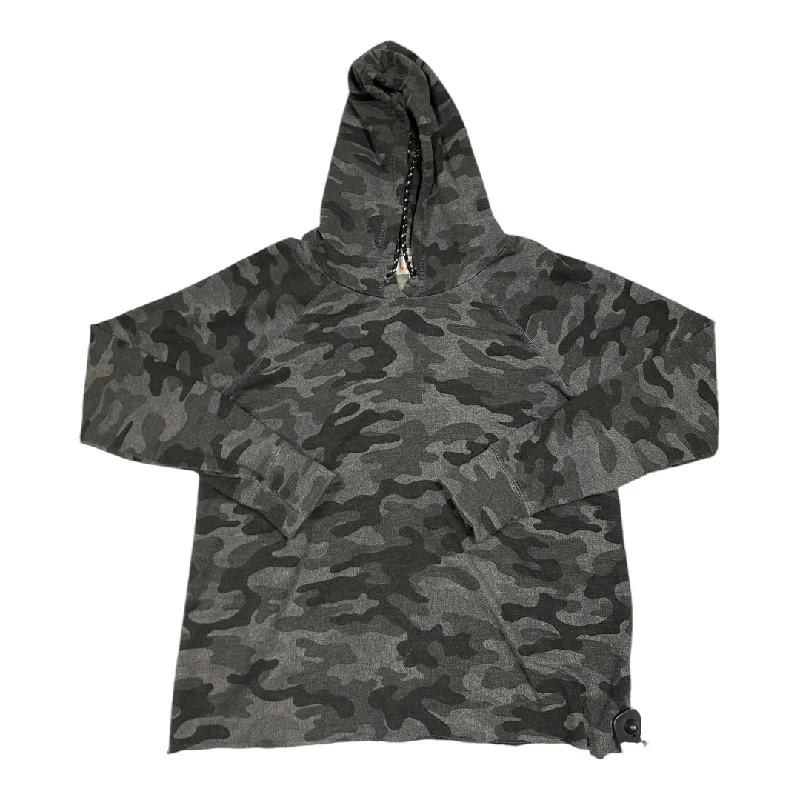 Women’s Sweatshirt -Sweatshirt Hoodie By Sundry In Camouflage Print, Size: Xs