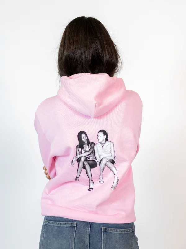 Thanksgiving Hoodie -SUPERMODELS HOODIE (rygprint) - LYSERØD