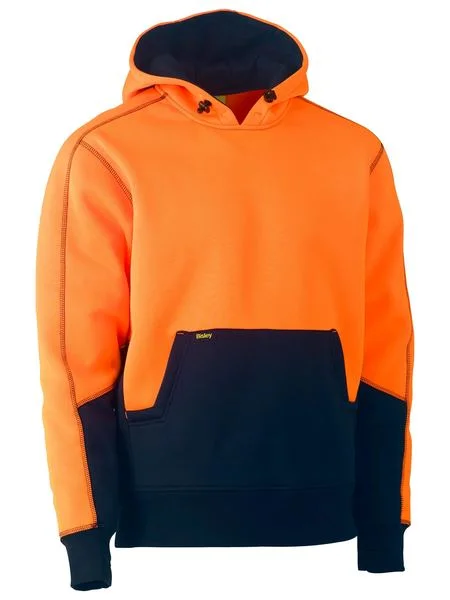 Tech Hoodie -BK6619 Bisley Hi Vis Fleece Hoodie Pullover