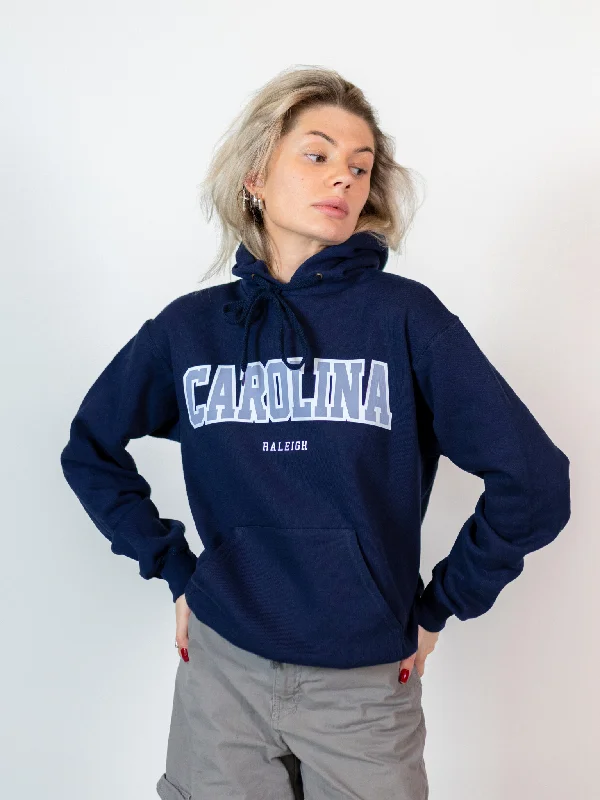 Smooth Hoodie -CAROLINA HOODIE - NAVY