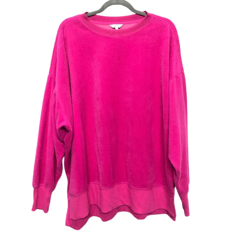 Packable Sweatshirt -Sweatshirt Crewneck By Crown And Ivy In Pink, Size: Xl