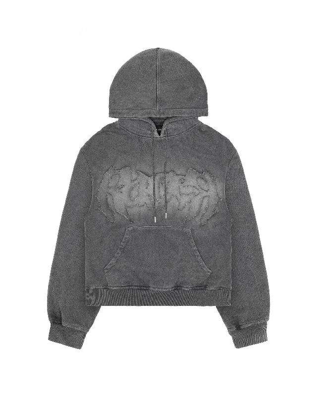 Synthetic Sweatshirt -Bleach Patch Hoodie