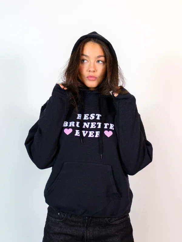 Wool Hoodie -BEST BRUNETTE HOODIE - SORT