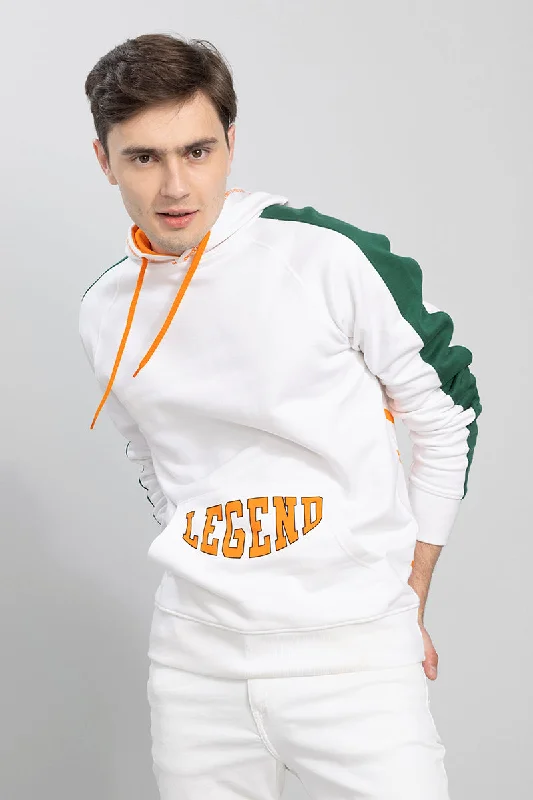 Waffle Hoodie -Legend White Hoodie