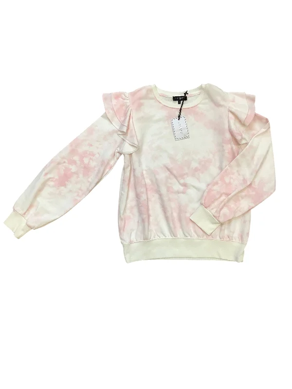 Lightweight Cotton Sweatshirt -Sweatshirt Crewneck By Clothes Mentor In Tie Dye Print, Size: S