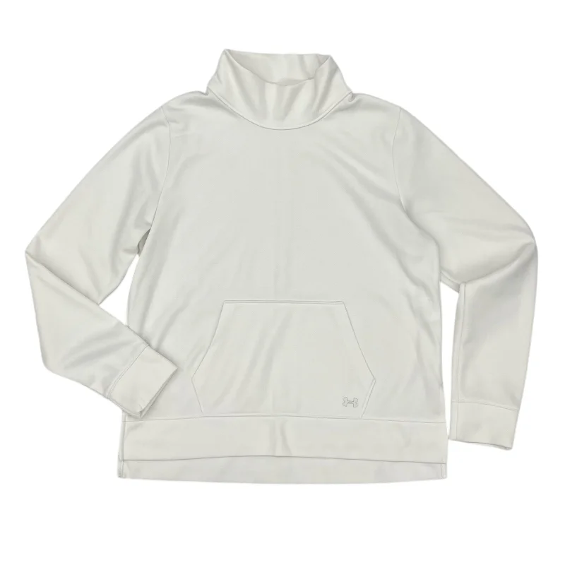 Breeze Sweatshirt -Athletic Sweatshirt Collar By Under Armour In White, Size:M