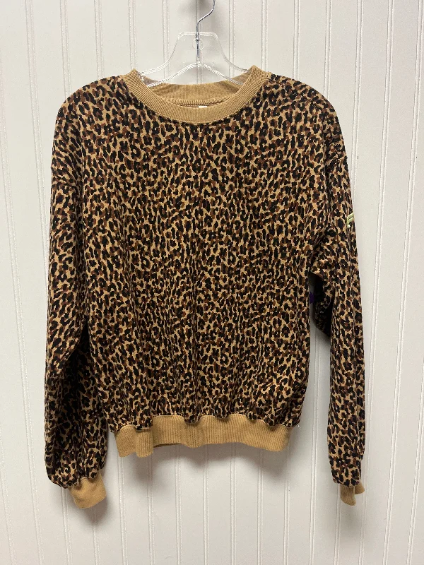 Sun Print Sweatshirt -Athletic Sweatshirt Crewneck By Fabletics In Animal Print, Size: Xs