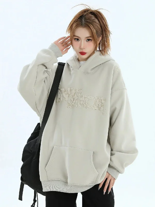 Bright Hoodie -Plushy Embroidered Logo Hoodie