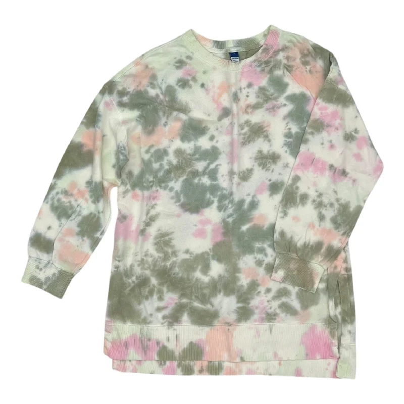 Hunting Sweatshirt -Sweatshirt Crewneck By Old Navy In Green & Pink, Size:M