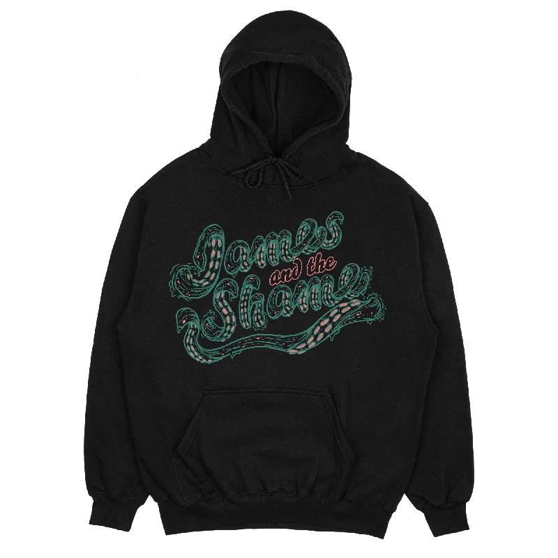 Basic Hoodie -James and the Shame Tentacle Text Hoodie