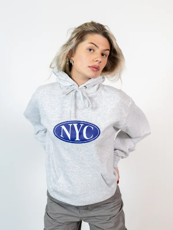 Christmas Hoodie -NYC HOODIE - GRÅ