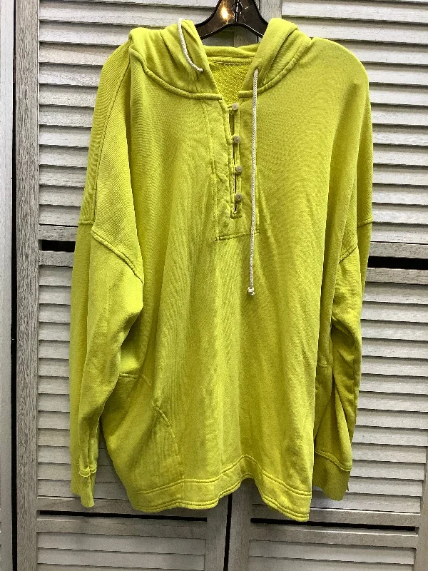 Hooded Sweatshirt -Sweatshirt Hoodie By Aerie In Yellow, Size: Xl