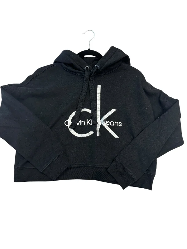 Innovative Sweatshirt -Sweatshirt Hoodie By Calvin Klein In Black, Size: S