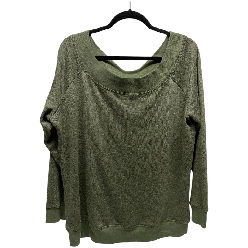 Indie Sweatshirt -Sweatshirt Crewneck By Clothes Mentor In Green, Size: Xl