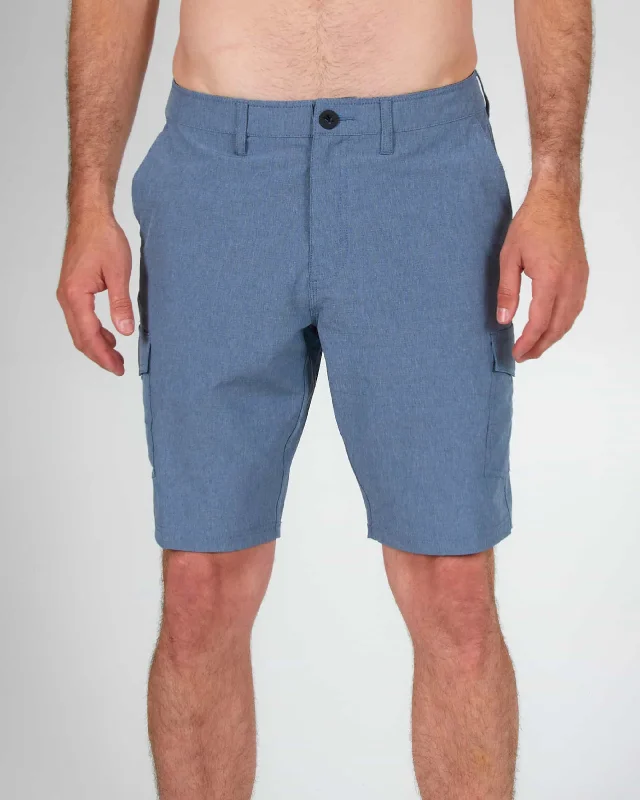 casual straight running shorts -Drifter 2 Cargo Hybrid - Navy