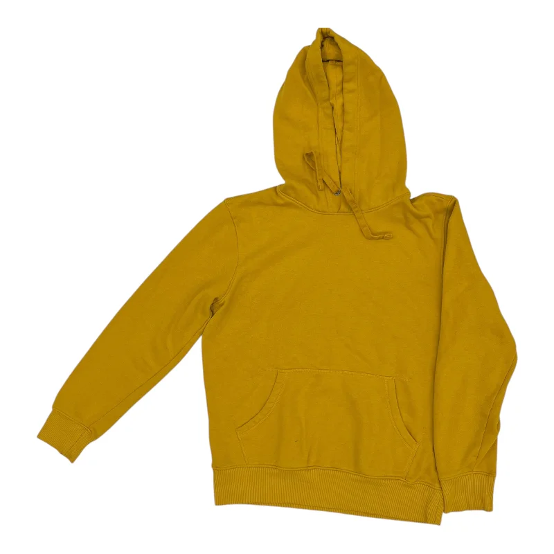 Thanksgiving Sweatshirt -Sweatshirt Hoodie By Clothes Mentor In Yellow, Size:M