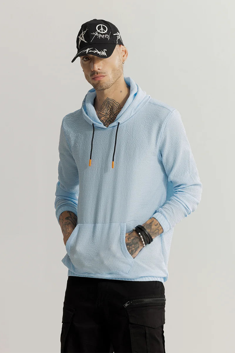 Beach Hoodie -Sqishy Sky Blue Hoodie