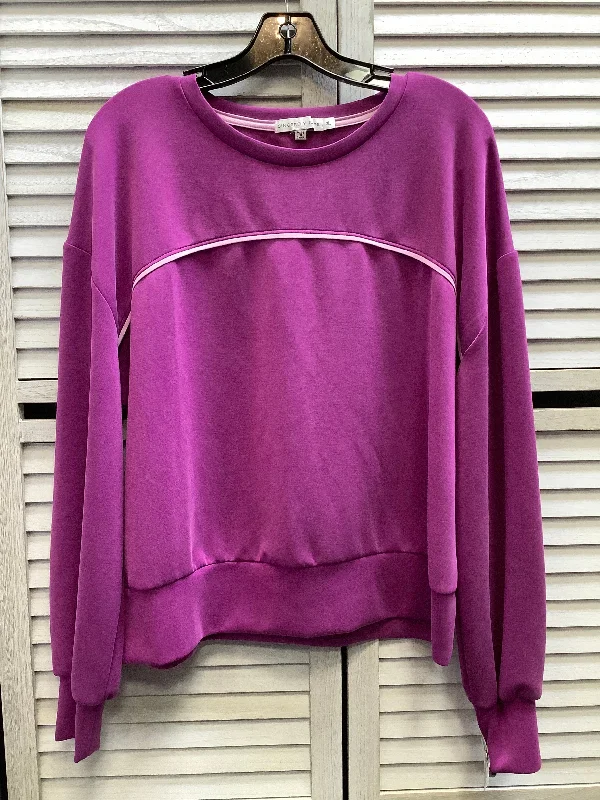 Wanderer Sweatshirt -Sweatshirt Crewneck By Clothes Mentor In Purple, Size: Xl