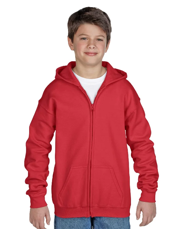 Toddler Hoodie -18600B Gildan Youth Heavy Weight Zip Hoodie