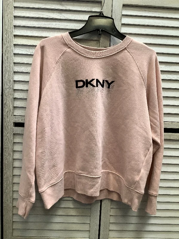 Blue Sweatshirt -Sweatshirt Crewneck By Dkny In Pink, Size: Xl