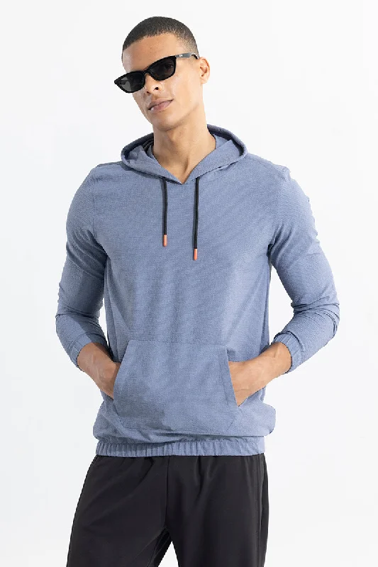 Full-Zip Hoodie -Sqishy Blue Hoodie