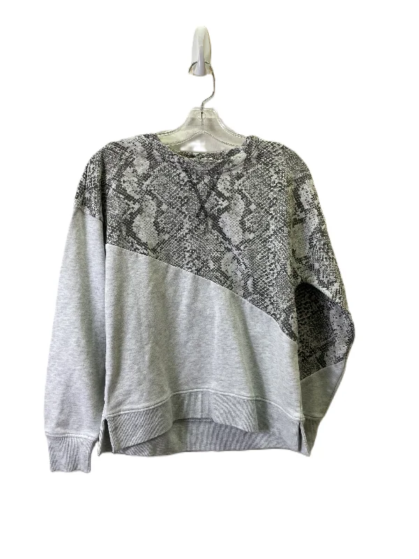 Ethereal Sweatshirt -Sweatshirt Crewneck By Pink Rose In Snakeskin Print, Size: S