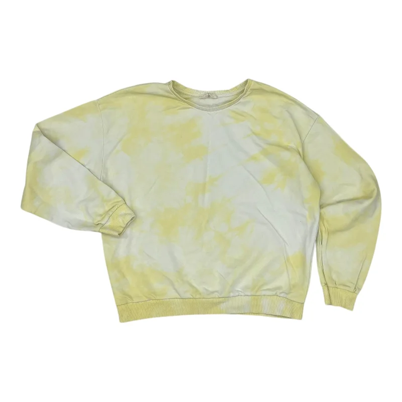 Rain Sweatshirt -Sweatshirt Crewneck By Melloday In Yellow, Size:M