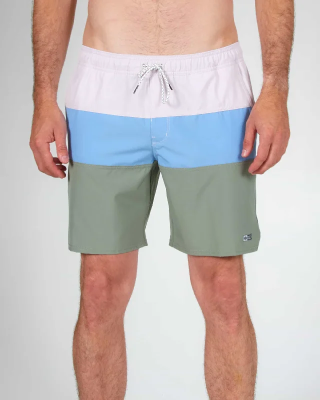 comfy sleep denim shorts -Beacons 2 Elastic Boardshort - Marine Blue