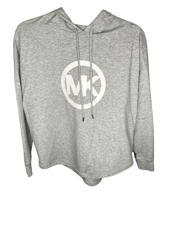 Fan Sweatshirt -Sweatshirt Hoodie By Michael Kors In Grey, Size: S