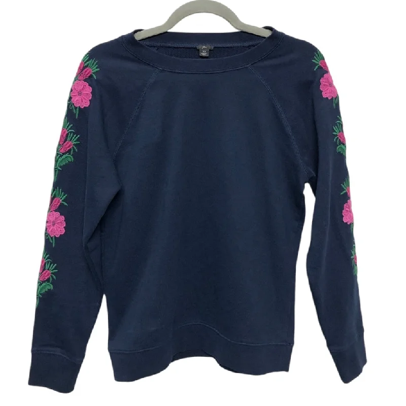 Standalone Sweatshirt -Sweatshirt Crewneck By J. Crew In Navy, Size: Xs