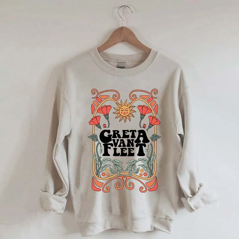 Rainbow Sweatshirt -Greta Van Fleet Band Van Fleet Sweatshirt