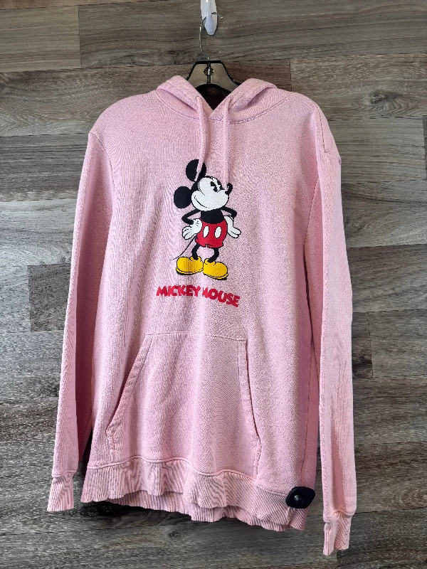 Ethereal Sweatshirt -Sweatshirt Hoodie By H&m In Black & Pink, Size: M