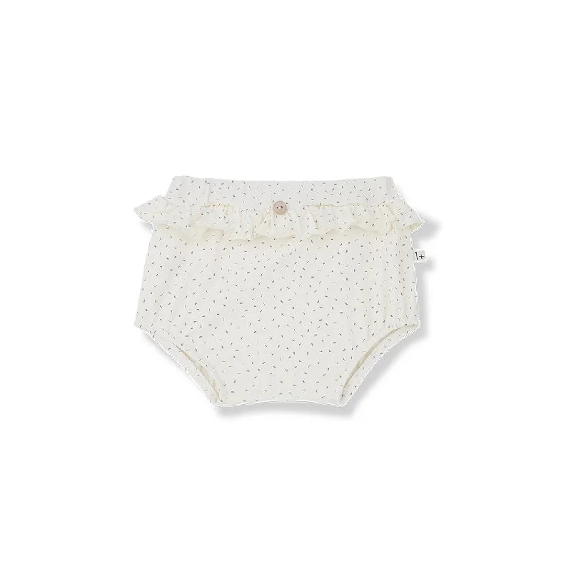 chic pleated shorts -1+ in the family Sio Printed Bloomers - Ecru