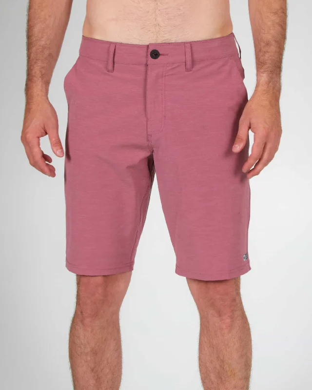 bold tropical athletic shorts -Drifter 2 Solid Hybrid Short - Plum