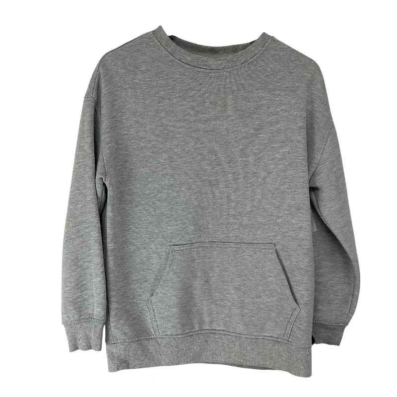 Heavy Duty Sweatshirt -Sweatshirt Hoodie By Danskin In Grey, Size: M