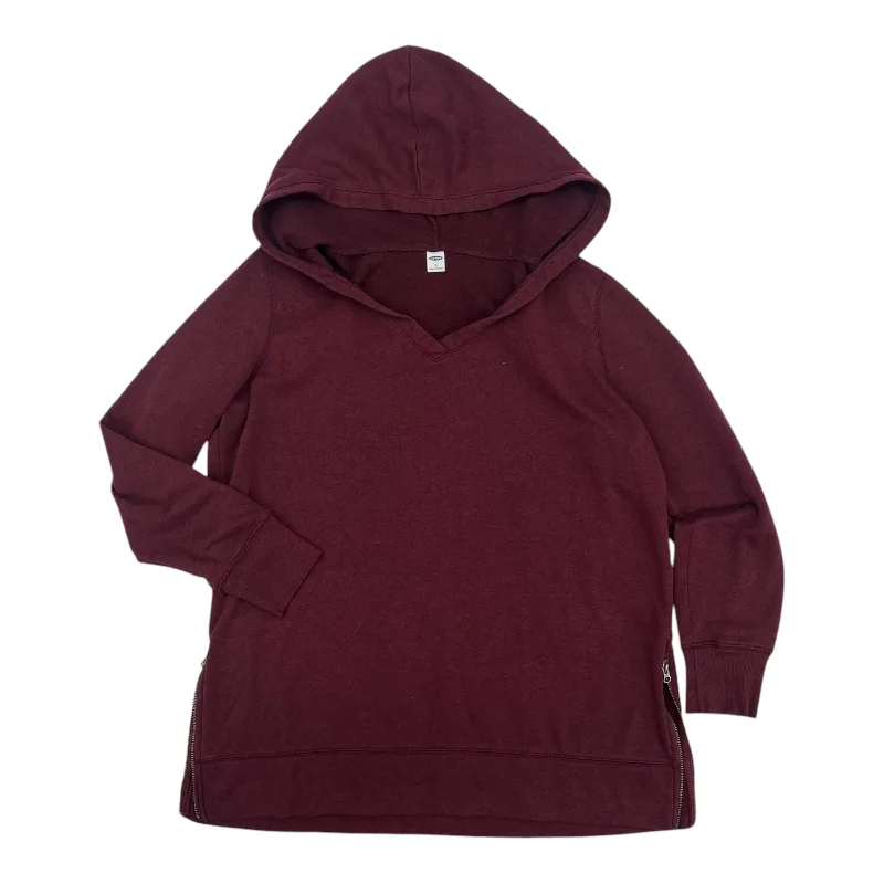 Vacation Sweatshirt -Sweatshirt Hoodie By Old Navy In Maroon, Size:M