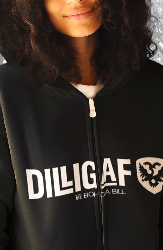 Fair Trade Hoodie -Classic Dilligaf Zip Up Hoody