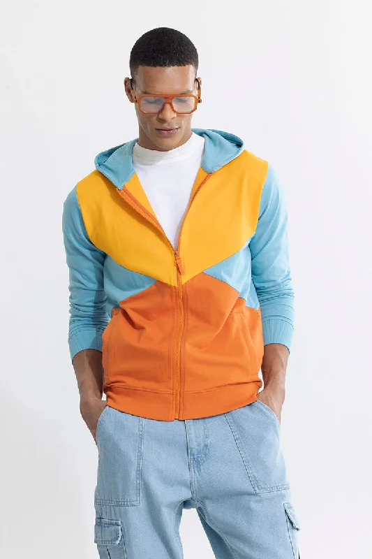 Trendsetting Hoodie -Blending Colour Orange Hoodie