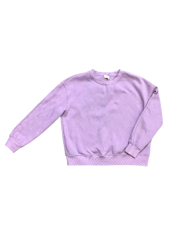 Aged Sweatshirt -Sweatshirt Crewneck By Fate In Purple, Size: S