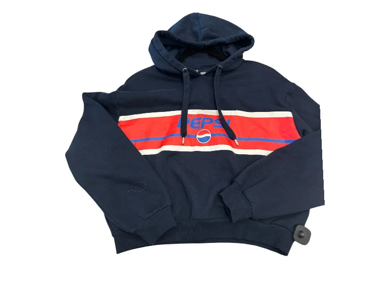 Battery Powered Sweatshirt -Sweatshirt Hoodie By Divided In Navy, Size: M