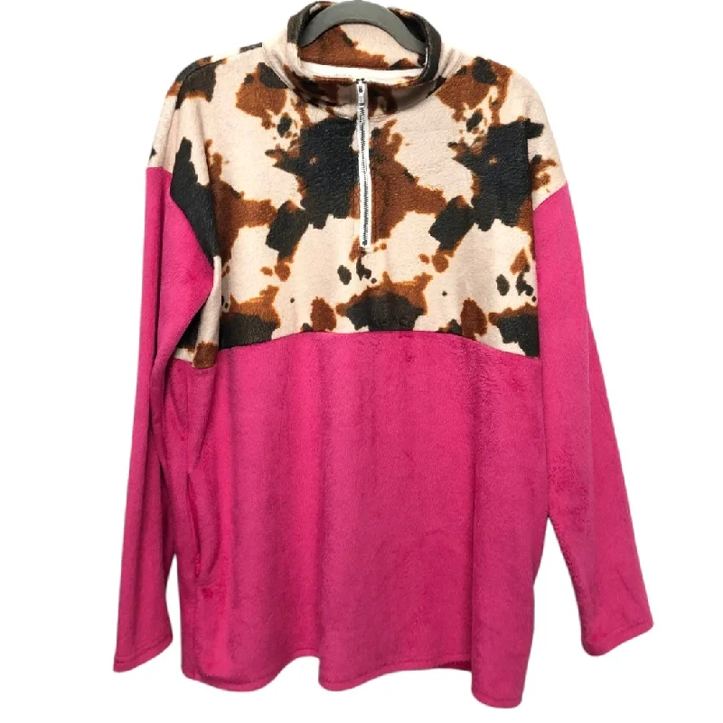 Frost Sweatshirt -Sweatshirt Collar By Clothes Mentor In Pink, Size: M