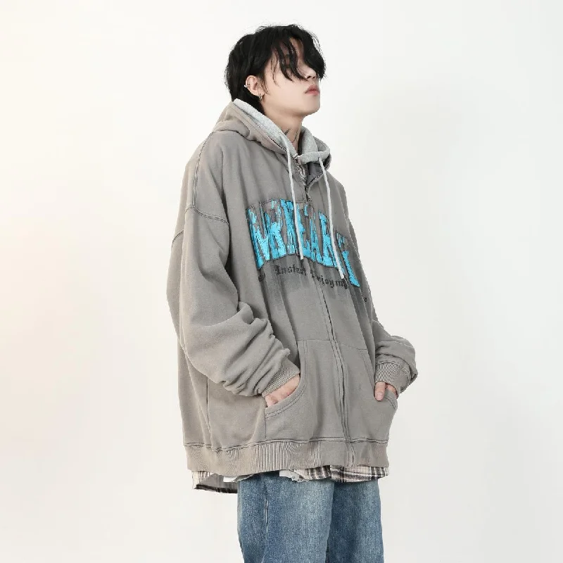 Outlet Hoodie -Smoking Text Retro Hoodie