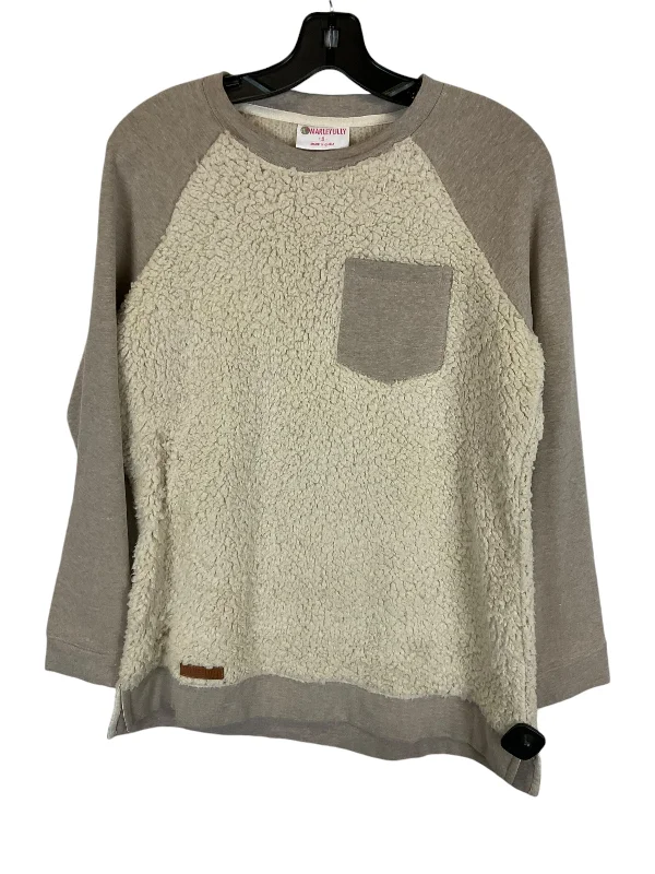 Custom Sweatshirt -Sweatshirt Crewneck By Clothes Mentor In Beige, Size: S