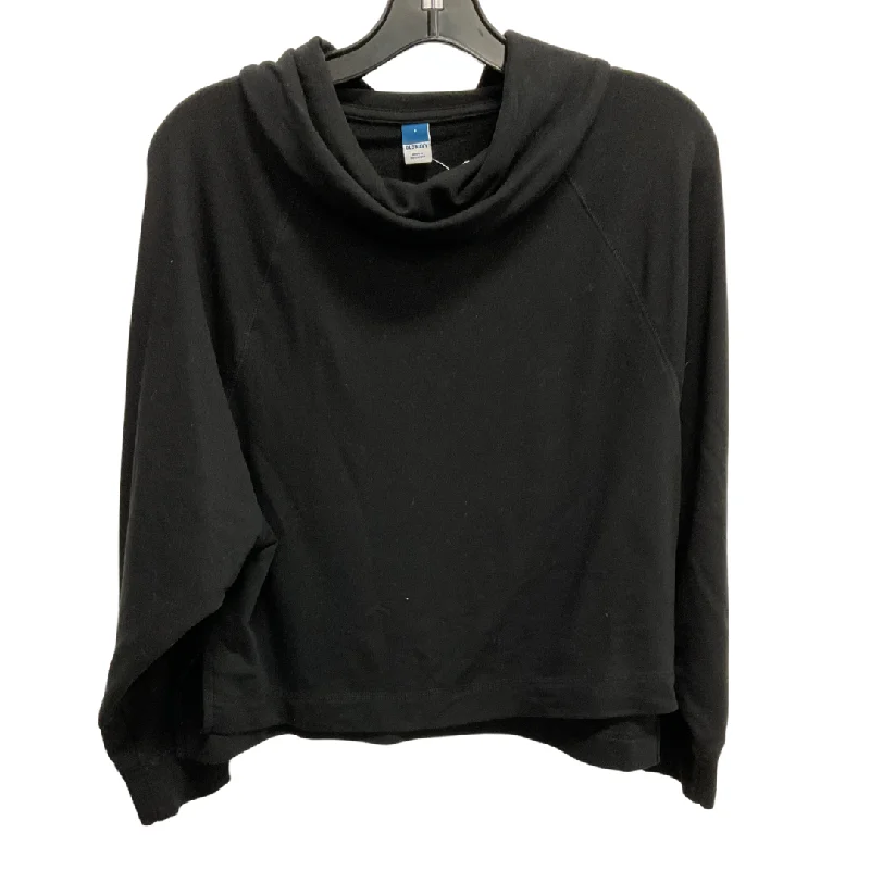 Ripped Sweatshirt -Sweatshirt Collar By Old Navy In Black, Size: S