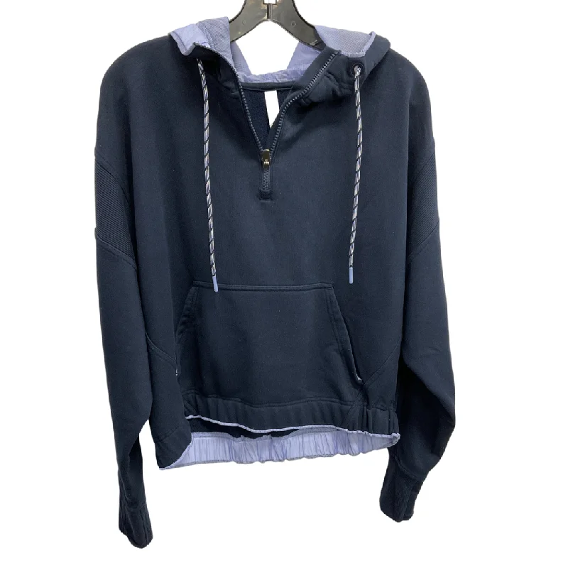 Construction Sweatshirt -Athletic Sweatshirt Hoodie By Athleta In Navy, Size: S