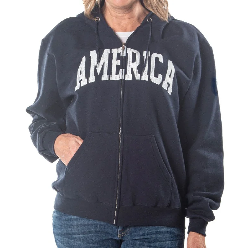 Bold Hoodie -Unisex Champion America Full Zip Hoodie