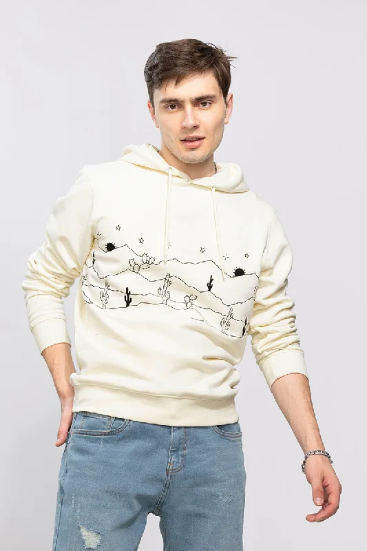 Essential Hoodie -Desert White Hoodie