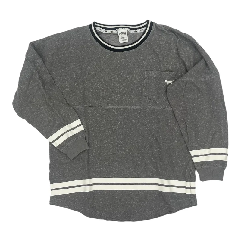 Store Sweatshirt -Sweatshirt Crewneck By Pink In Grey, Size:M